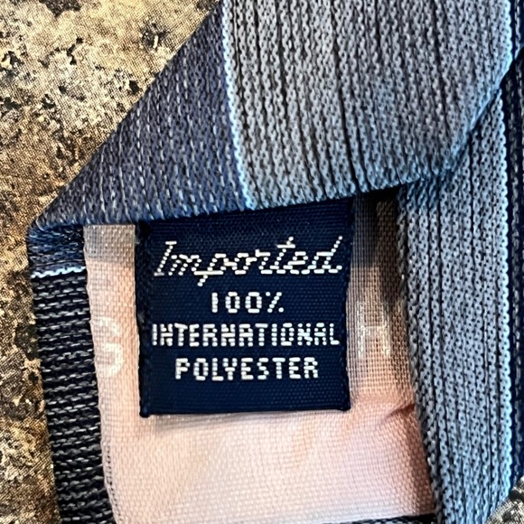 Givenchy VINTAGE Gentlemen Paris Striped Imported Necktie Blue Gray Men Classic - Picture 6 of 8